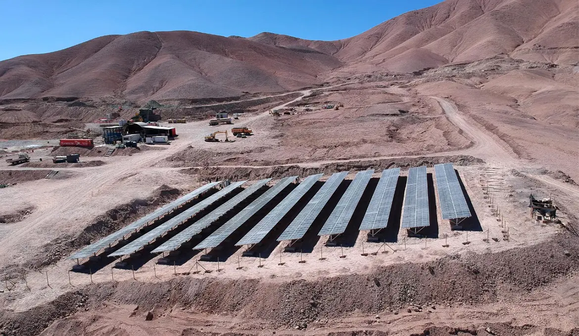 Planta solar minería